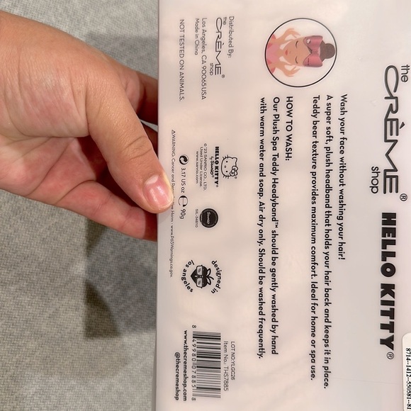 Hello Kitty plush spa headband - Picture 3 of 3